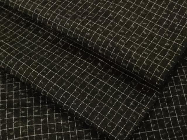 平和屋本店●極上　男性　国指定重要無形文化財　本場久米島紬　手織　アンサンブル　長羽織　大丸扱い　逸品　DZAB6803kh6