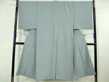 平和屋本店●極上　男性　洗える最高級着物　＜英＞はなぶさ謹製　お召　アンサンブル　長羽織　逸品　DZAB6805kh6