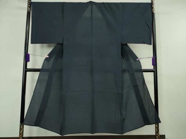 平和屋本店＊極上　夏物　男性　綿薩摩　木綿　蚊絣　濃藍色　大丸扱い　逸品　DZAB6806kh6