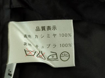 平和屋本店∞極上　和装コート　カシミヤ100％　黒地　逸品　DZAB6811kh6