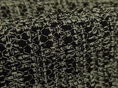 平和屋本店●極上　男性　中国三大刺繍　スワトウ刺繍　汕頭刺繍　訪問着　キングサイズ　箔散らし　黒地　金糸　逸品　DZAB6818kh6