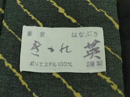 平和屋着物●極上　男性　洗える最高級着物　＜英＞はなぶさ謹製　小紋　斜線文　逸品　DZAB6821kh6