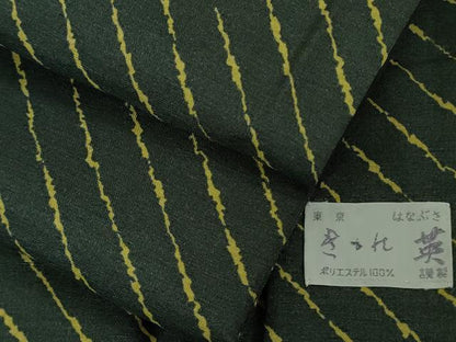 平和屋着物●極上　男性　洗える最高級着物　＜英＞はなぶさ謹製　小紋　斜線文　逸品　DZAB6821kh6