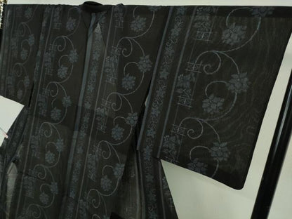 平和屋着物＊極上 夏物 越後夏結城物語 伝統工芸士 白川貞夫 結城紬 夏結城 100亀甲 飛び亀甲柄 白新染織謹製 証紙付き　逸品　DZAB6829kh6
