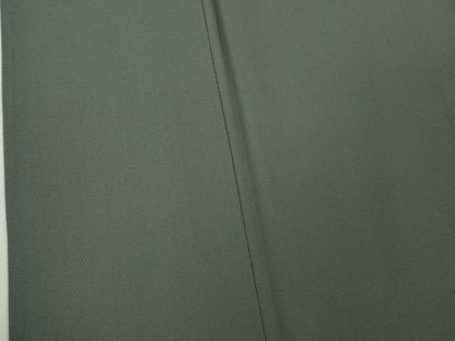 平和屋本店＊極上　夏物　男性　お召　夏衣　キングサイズ　色無地　灰色　鈴源織物謹製　反端付き　逸品　DZAB6846kh6