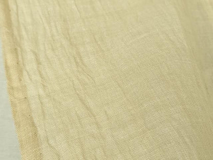 平和屋本店＊極上 夏物 男性 本場小千谷ちぢみ キングサイズ 吉新織物謹製 蒸栗色 麻 証紙付き 逸品 DZAB6848kh6
