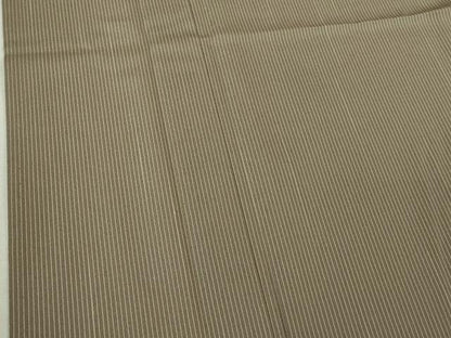 平和屋本店＊極上 夏物 男性 紗紬 キングサイズ 縞 生壁色地 逸品 DZAB6849kh6