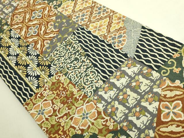 平和屋本店●極上　中国三大刺繍　総相良刺繍　総刺繍　袋帯　200万粒　総詰　名物裂　金糸　逸品　DZAB6852kh6