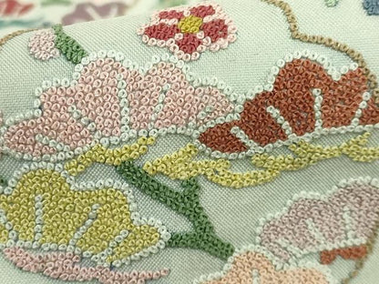 平和屋本店●極上　中国三大刺繍　相良刺繍　総刺繍　袋帯　正倉院花文　逸品　DZAB6859kh6