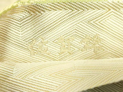 平和屋本店●極上　佐賀錦　本場筑前博多織　織屋にしむら　全通柄袋帯　七宝文　金糸　逸品　DZAB6862kh6