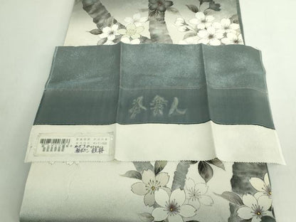 平和屋本店●極上　洛楽人工房　九寸名古屋帯　観桜　金彩　反端付き　逸品　DZAB6869kh6