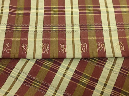 平和屋本店●極上　龍村晋謹製　全通柄袋帯　名物鶴ケ岡間道　金糸　逸品　DZAB6886kh6