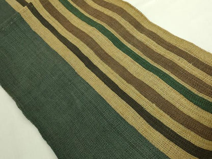 平和屋本店＊極上　夏物　八寸名古屋帯　間道　科布　逸品　未使用　DZAB6901kh6