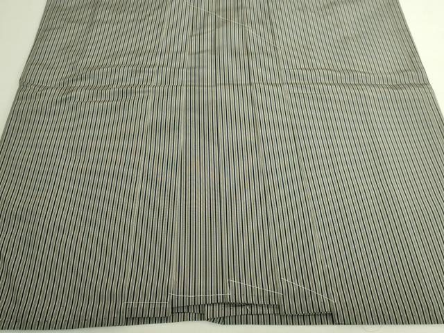 平和屋本店●極上　男性　人間国宝　甲田綏郎　精好仙台平　馬乗り袴　縞　逸品　未使用　DZAB6928kh6