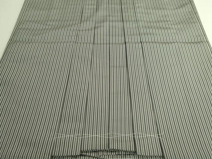 平和屋本店●極上　男性　人間国宝　甲田綏郎　精好仙台平　馬乗り袴　縞　逸品　未使用　DZAB6930kh6