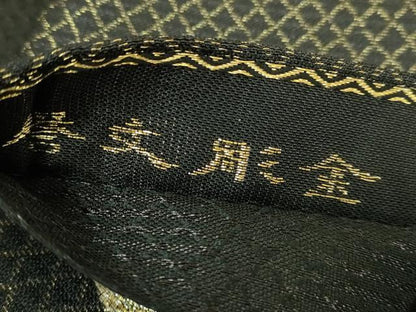 平和屋本店●極上　創業280年　誉田屋源兵衛　太鼓柄袋帯　誉文平脱　海鮮祝　黒地　金銀糸　証紙・紙タグ・共箱付き　逸品　DZAB6948kh6