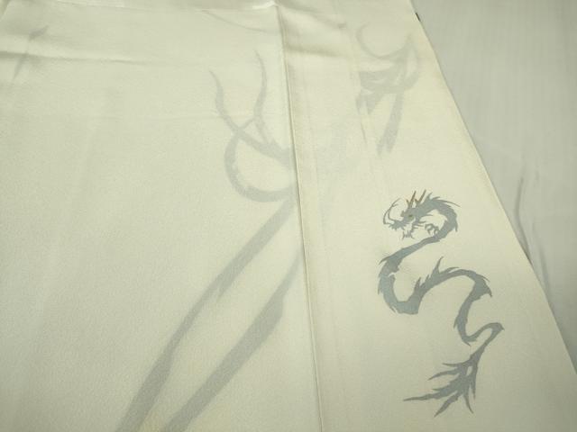 平和屋本店●極上　小紋　草葉文　鳥の子色地　金彩　逸品　DZAB6955kh6