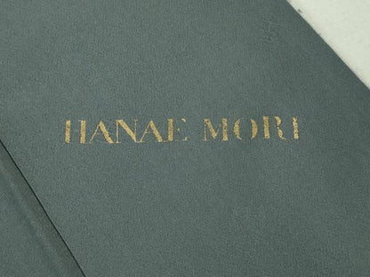 平和屋着物●極上　森英恵・HANAE MORI　訪問着　蔦の葉花文　暈し染め　黒地　逸品　DZAB6965kh6