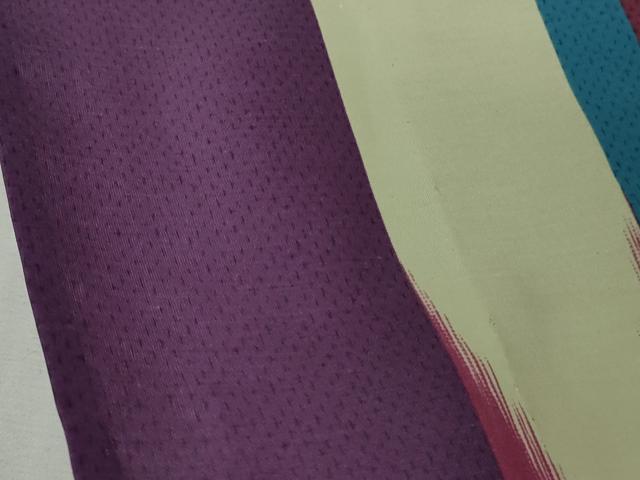 平和屋着物∴極上　夏物　撫松庵　小紋・浴衣兼用　矢羽間道　逸品　DZAB6977kh6