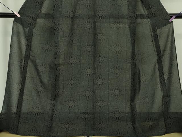 平和屋本店＊極上 夏物 本場大島紬 夏大島 150亀甲 吉祥文 羊羹色地 逸品 DZAB6979kh6