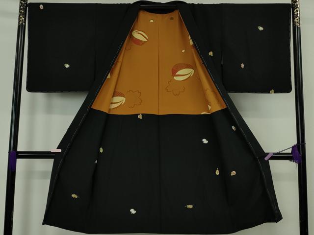 平和屋着物∞極上　長羽織　干支　十二支　黒地　逸品　未使用　DZAB6981kh6