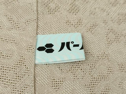 平和屋着物∞極上　道中着　スリーシーズン　春夏秋　塵除け　友禅　花唐草紋紗　雪輪　松竹梅　灰梅色地　逸品　DZAB6987kh6