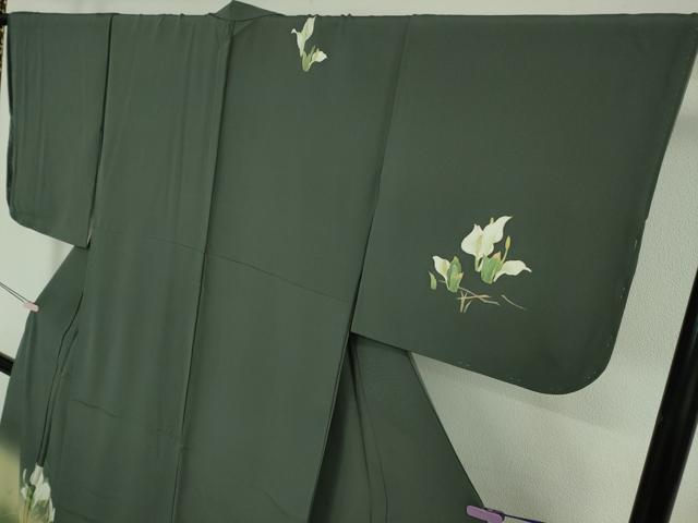 平和屋着物●極上　名門染元　秀美　十日町友禅　訪問着　木蘭　千歳茶色地　暈し染め　逸品　DZAB6989kh6