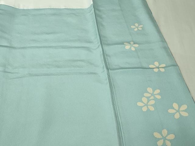 平和屋着物●極上　振袖　刺繍　舞花文　暈し染め　金糸　銀通し地　逸品　未使用　DZAB6990kh6