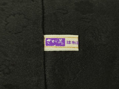 平和屋本店●極上　中国三大刺繍　スワトウ刺繍　刺し子　刺繍　訪問着　絞り　名物裂　黒地　さが美扱い　逸品　未使用　DZAB6994kh6