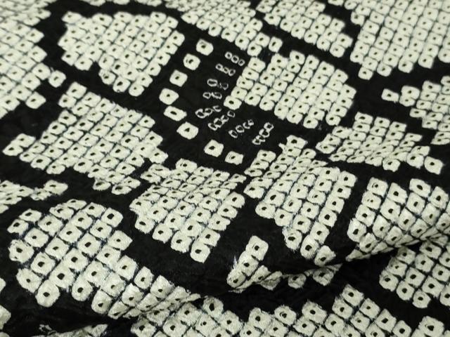 平和屋本店●極上　本疋田絞り　小紋　花唐草文　逸品　DZAB6998kh6