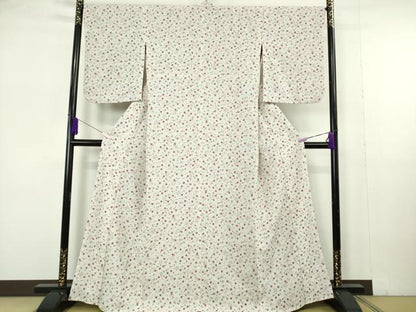 平和屋着物●極上　撫松庵　小紋　いろは唄　うさぎとかめ　洗える着物　逸品　DZAB7004kh6