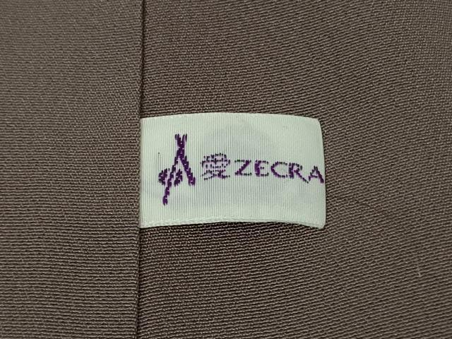 平和屋本店●極上　世界的人形師 辻村寿三郎 ジュサブロー 振袖 舞桜 花弁 黒紅色地 暈し染め　金彩　縮緬地　反端付き　逸品　DZAB7008kh6