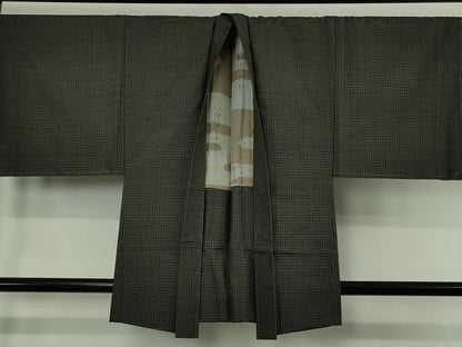 平和屋本店●極上　男性　本場大島紬　アンサンブル　キングサイズ　重田織物謹製　鑑定書・証紙付き　逸品　未使用　DZAB7037kh6