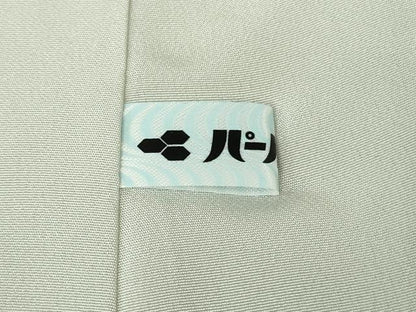平和屋本店●極上　中国三大刺繍 スワトウ刺繍 汕頭刺繍 総刺繍　訪問着　風景花文　白緑色地　金糸　反端付き　逸品　未使用　DZAB7041kh6