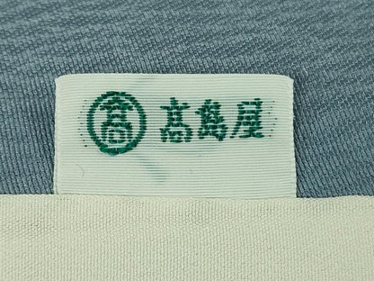 平和屋本店▽極上　創業460年・千總　訪問着　単衣　白鷺　シロサギ　銀彩　高島屋扱い　反端付き　逸品　DZAB7046kh6