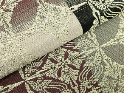 平和屋着物●極上　両面　全通柄袋帯　鳥襷　金糸　逸品　未使用　DZAB7075kh6