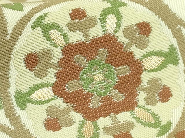 平和屋着物●極上　西陣　川島織物　六通柄　本袋帯　花鳥文　金糸　逸品　DZAB7079kh6