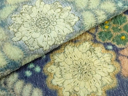 平和屋本店●極上　初代　久保田一竹　幻の辻が花　太鼓柄袋帯　金通し地　逸品　DZAB7086kh6