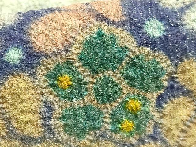 平和屋本店●極上　初代　久保田一竹　幻の辻が花　太鼓柄袋帯　金通し地　逸品　DZAB7086kh6