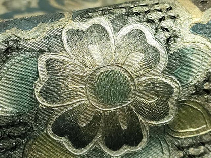 平和屋本店●極上　中国三大刺繍　スワトウ刺繍　汕頭刺繍　袋帯　洋花文　金銀彩　逸品　DZAB7089kh6