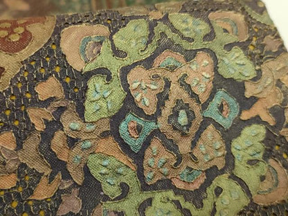 平和屋本店●極上　中国三大刺繍　スワトウ刺繍　汕頭刺繍　全通柄袋帯　名物裂花鳥文　金彩　逸品　DZAB7096kh6