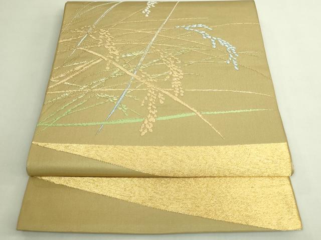 平和屋本店●最高級　龍村平蔵製　太鼓柄　本袋帯　栄寿錦　金糸　逸品　DZAB7120kh6