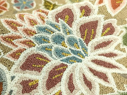 平和屋本店●最高級　中国三大刺繍　総相良刺繍　総刺繍　袋帯　200万粒　総詰め　更紗花文　金糸　逸品　DZAB7127kh6
