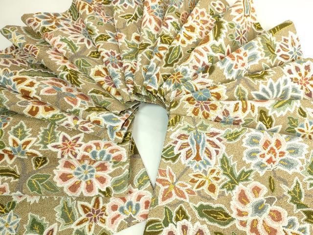 平和屋本店●最高級　中国三大刺繍　総相良刺繍　総刺繍　袋帯　200万粒　総詰め　更紗花文　金糸　逸品　DZAB7127kh6