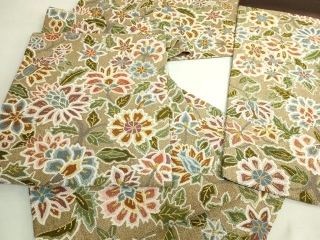 平和屋本店●最高級　中国三大刺繍　総相良刺繍　総刺繍　袋帯　200万粒　総詰め　更紗花文　金糸　逸品　DZAB7127kh6