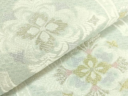 平和屋着物＊極上　夏物　六通柄袋帯　唐織　正倉院花文　金銀糸　逸品　DZAB7137kh6