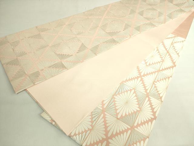 平和屋本店●最高級　人間国宝　北村武資　煌彩錦　六通柄袋帯　菊菱紋　金銀糸　逸品　未使用　DZAB7138kh6