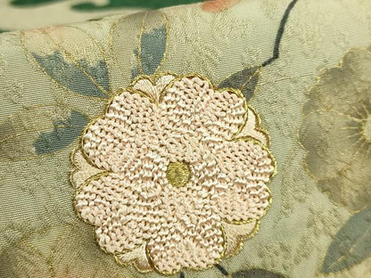 平和屋着物●極上　染織の名門　しょうざん　太鼓柄袋帯　刺繍　枝垂れ桜　金彩　逸品　未使用　DZAB7140kh6