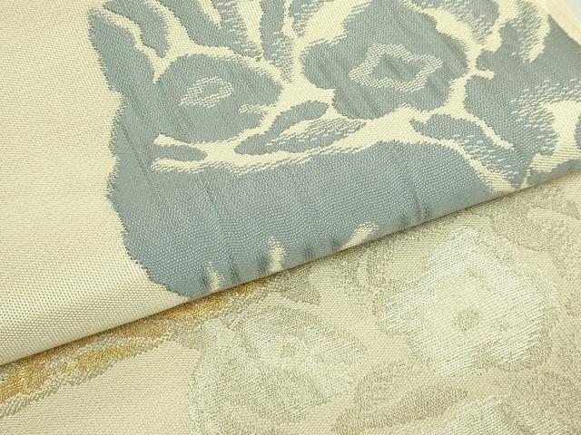 平和屋本店●極上　洛風林　工芸帯地　九寸名古屋帯　花兎　金銀糸　逸品　DZAB7144kh6