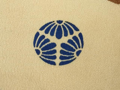 平和屋本店●極上　アンティーク　大正ロマン　振袖・長襦袢(袷・半衿刺繍)セット　駒刺繍　檜扇宝尽くし楽器文　金彩　逸品　DZAB7152kh6